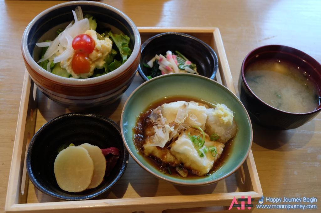 Lunch Set_Appitizer_Agedashi Tofu_Miso Shiru Lunch Set_Appitizer_Agedashi Tofu_Miso Shiru