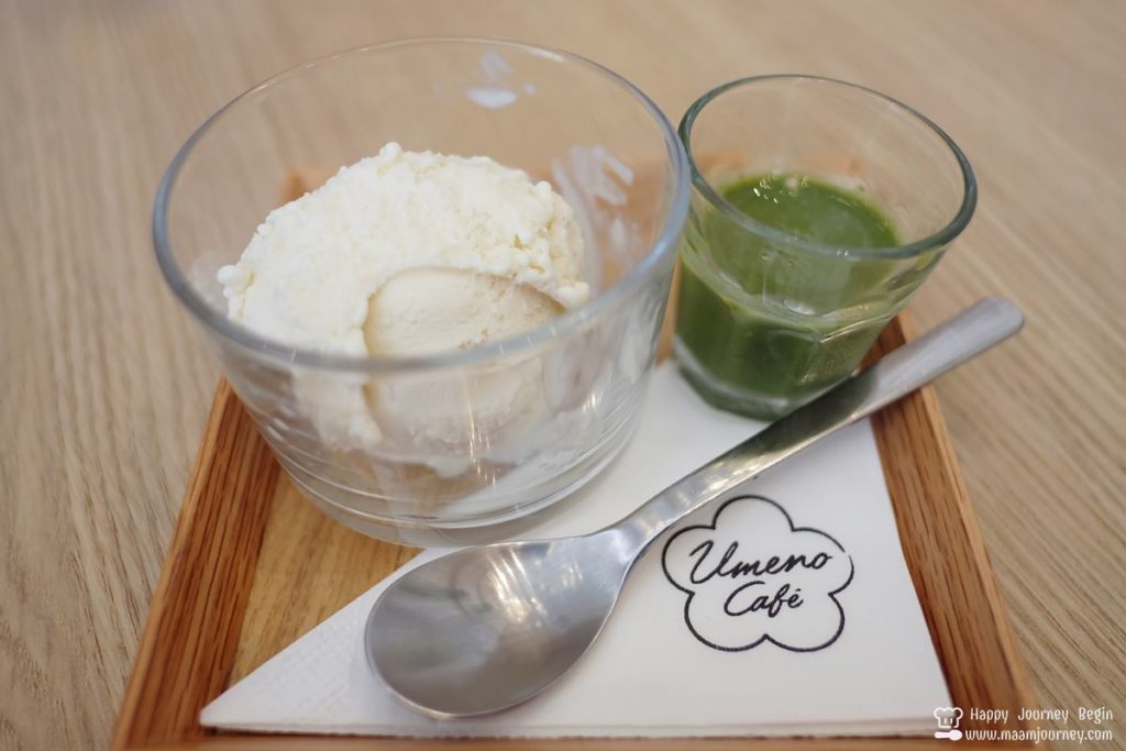 Umeno Cafe_Affogato_Tonyu Ice-cream with Matcha Sauce