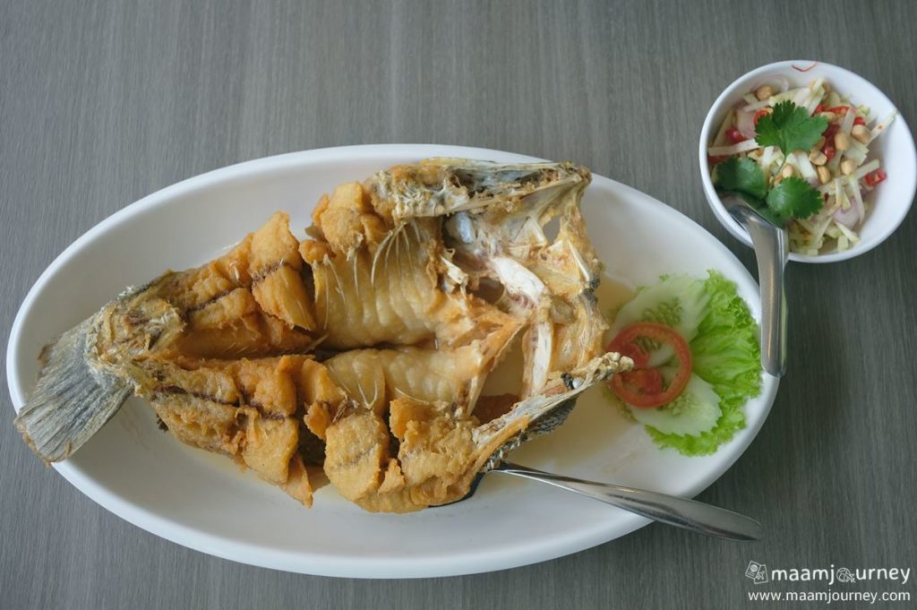 Kungthong Seafood_กุ้งทอง_ปลากะพงทอดน้ำปลา