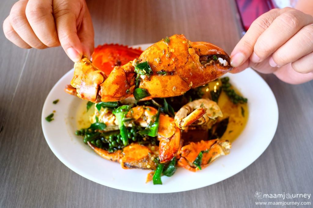 Kungthong Seafood_กุ้งทอง_ปูเนื้อผัดพริกขี้หนูสวน_2