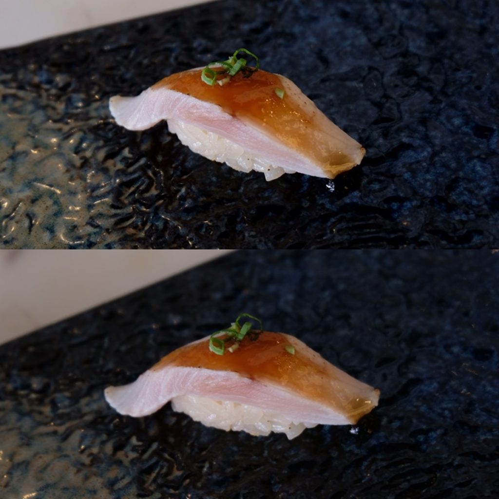 ซูชิปลาสุงิพอนซึยูซุ (Yuzu Ponzu Sugi Sushi)