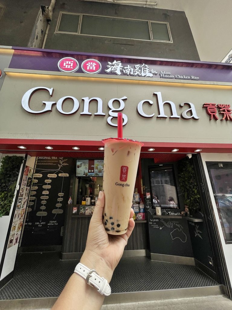 บรรยากาศหน้าร้าน Gong Cha ค่ะ